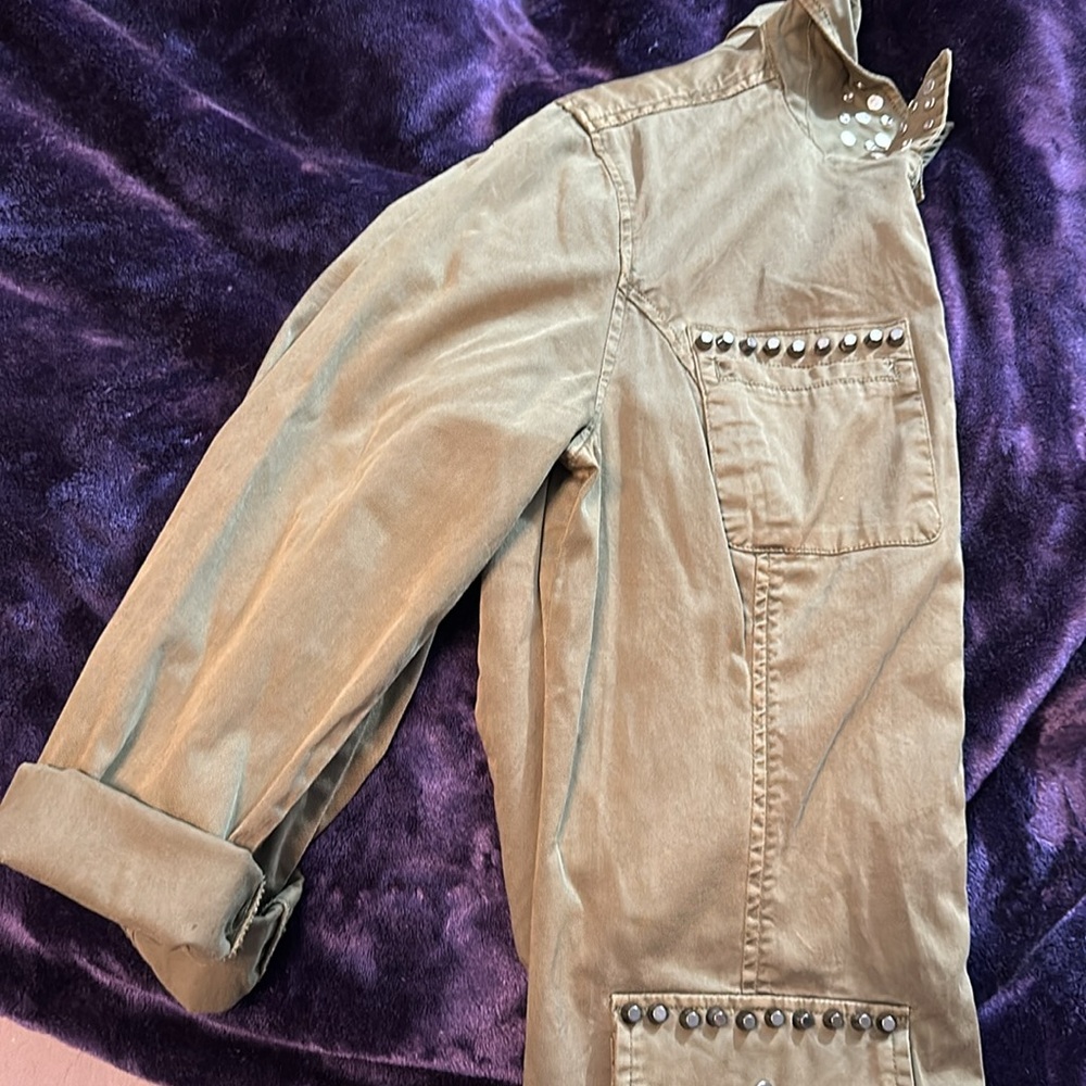 Studded Green Guess Jacket - Picture 6 of 10